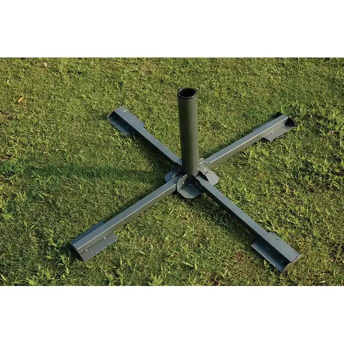 Promotional Cheap Metal Steel Cross Umbrellas Parasol Base